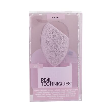 Real Techniques Sponges Miracle Cleansing odličovací houbička odstín fialová