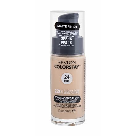 Revlon Colorstay Combination Oily Skin SPF15 make-up pro smíšenou až mastnou pleť 30 ml odstín 220 natural beige