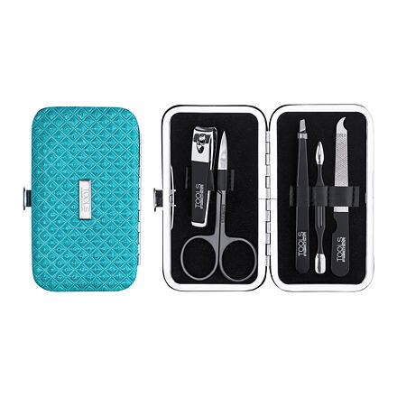 Gabriella Salvete TOOLS Manicure Kit odstín blue sada: pilník na nehty + nůžky + pinzeta + kleštičky + pomůcka na zatlačení nehtové kůžičky