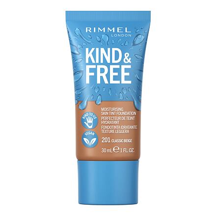 Rimmel London Kind & Free Skin Tint Foundation hydratační make-up 30 ml odstín 201 Classic Beige