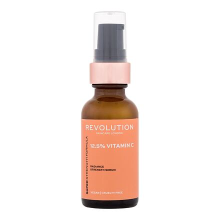 Revolution Skincare Vitamin C 12.5% Radiance Strength Serum dámské vysoce regenerační sérum pro rozjasnění a vyhlazení pleti 30 ml pro ženy