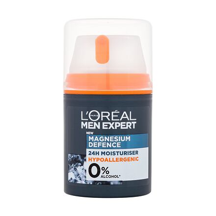 L'Oréal Paris Men Expert Magnesium Defence 24H pánský hydratační pleťový krém 50 ml pro muže