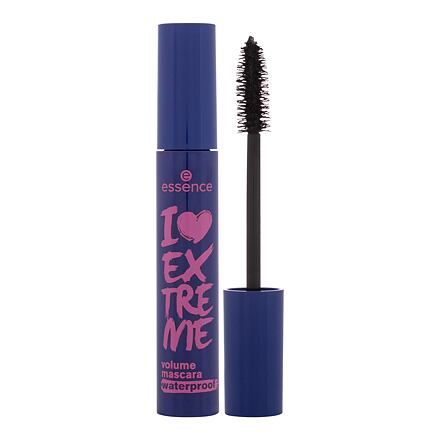 Essence I Love Extreme Volume Waterproof dámská voděodolná objemová řasenka 12 ml odstín černá