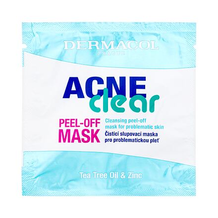 Dermacol AcneClear Peel-Off Mask dámská čisticí slupovací maska pro problematickou pleť 8 ml pro ženy