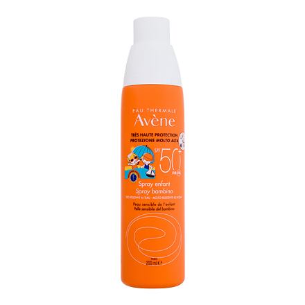 Avene Sun Kids Spray SPF50+ dětský opalovací krém ve spreji na tělo a obličej 200 ml