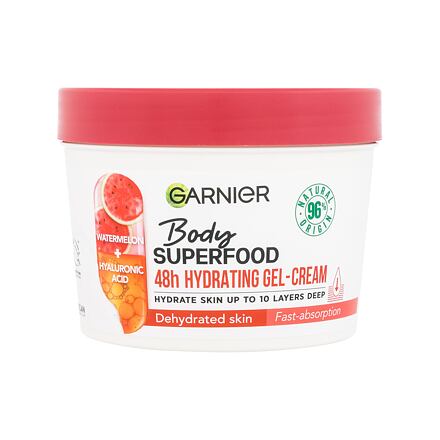 Garnier Body Superfood 48h Hydrating Gel-Cream Watermelon & Hyaluronic Acid dámský hydratační tělový gel-krém 380 ml pro ženy