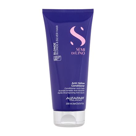 ALFAPARF MILANO Semi Di Lino Anti-Yellow Conditioner dámský neutralizační kondicionér pro blond vlasy 200 ml pro ženy