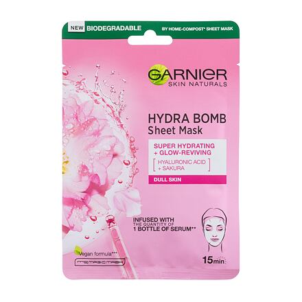 Garnier Skin Naturals Hydra Bomb Sakura dámská hydratační pleťová maska pro ženy