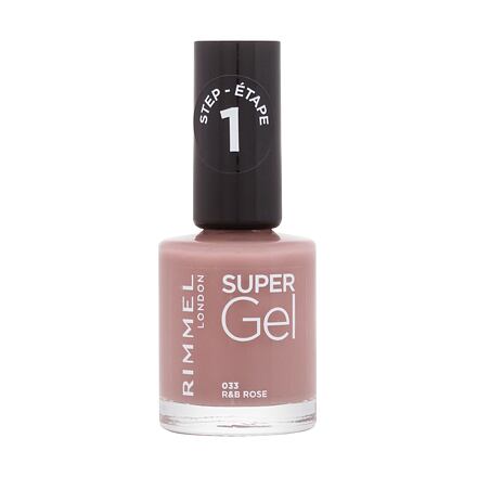 Rimmel London Super Gel STEP1 gelový lak na nehty 12 ml odstín hnědá