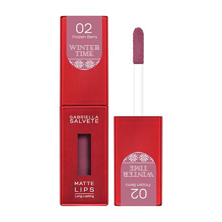 Gabriella Salvete Winter Time Matte Lips dámská vysoce pigmentovaná tekutá rtěnka 4.5 ml odstín růžová