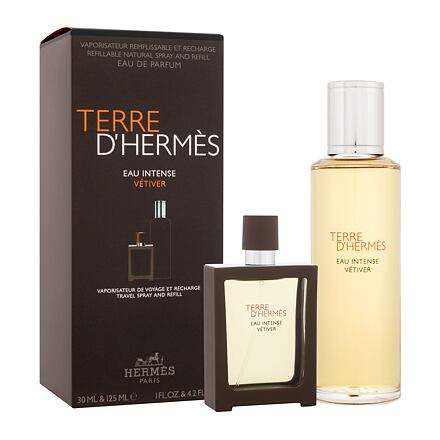 Hermes Terre d´Hermès Eau Intense Vétiver pánská dárková sada parfémovaná voda 30 ml + parfémovaná voda náplň 125 ml pro muže
