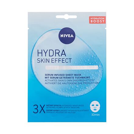Nivea Hydra Skin Effect Serum Infused Sheet Mask dámská hydratační textilní maska pro ženy