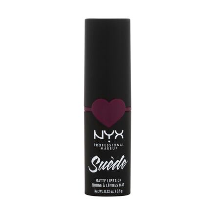 NYX Professional Makeup Suède Matte Lipstick dámská matná rtěnka 3.5 g odstín fialová