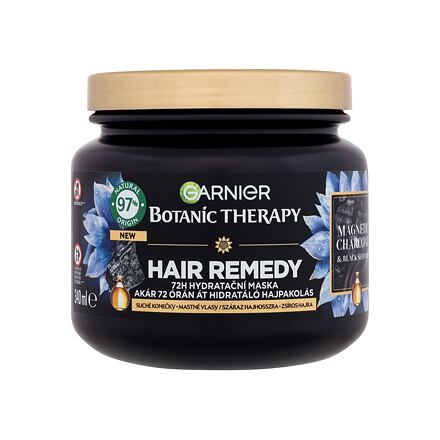 Garnier Botanic Therapy Magnetic Charcoal Hair Remedy dámská vyrovnávací maska pro mastné vlasy se suchými konečky 340 ml pro ženy