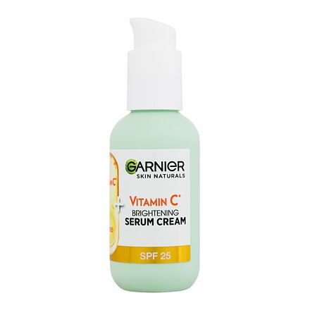 Garnier Skin Naturals Vitamin C Brightening Serum Cream SPF25 dámské rozjasňující krémové sérum 50 ml pro ženy