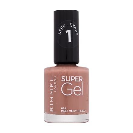 Rimmel London Super Gel STEP1 gelový lak na nehty 12 ml odstín hnědá