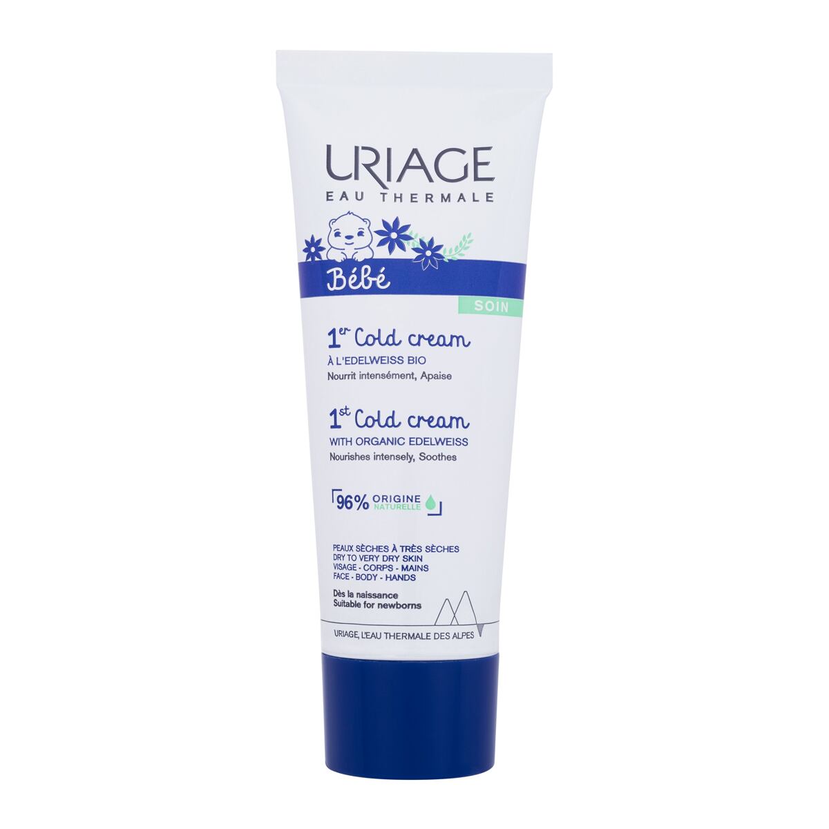 Uriage Bébé 1st Cold Cream dětský ochranný krém na tělo a obličej 75 ml pro děti