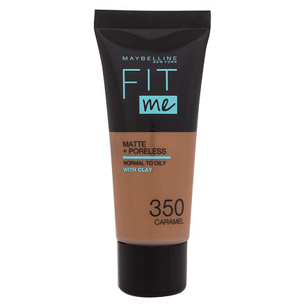 Maybelline Fit Me! Matte + Poreless sjednocující makeup s matujícím efektem 30 ml odstín 350 Caramel