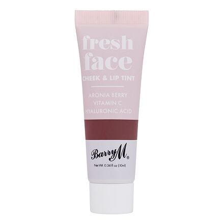 Barry M Fresh Face Cheek & Lip Tint dámská hydratační a rozjasňující tvářenka a rtěnka 2v1 10 ml odstín deep rose