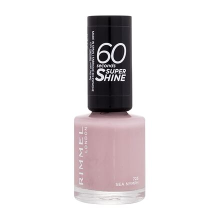 Rimmel London 60 Seconds Super Shine rychleschnoucí lak na nehty 8 ml odstín růžová