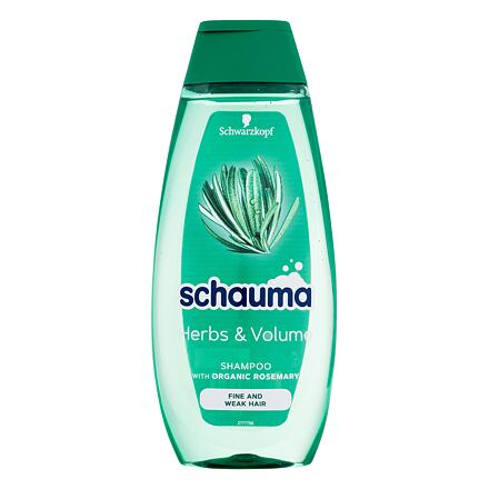 Schwarzkopf Schauma Herbs & Volume Shampoo dámský objemový šampon s rozmarýnem 400 ml pro ženy