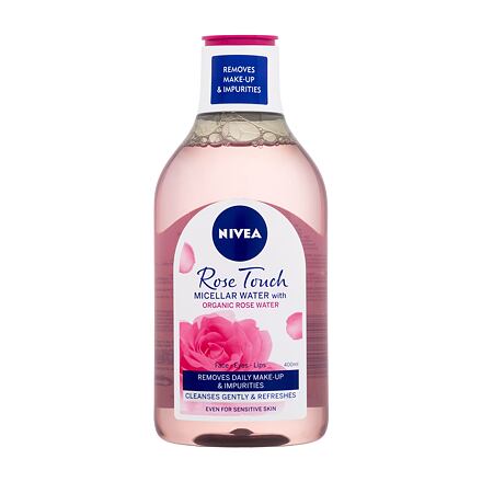 Nivea Rose Touch Micellar Water With Organic Rose Water dámská micelární voda s organickou růžovou vodou 400 ml pro ženy