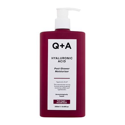 Q+A Hyaluronic Acid Post-Shower Moisturiser dámské hydratační tělové mléko 250 ml pro ženy