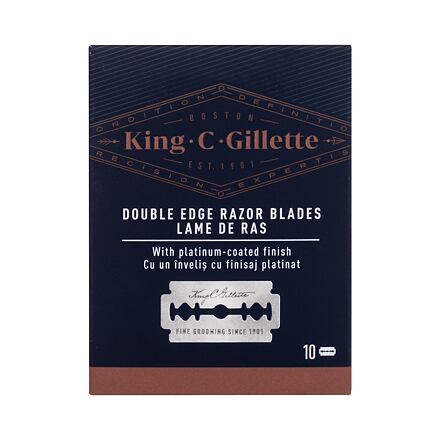 Gillette King C. Double Edge Safety Razor Blades pánský náhradní břit 10 ks pro muže