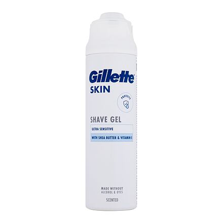 Gillette Skin Ultra Sensitive Shave Gel pánský ochranný a zklidňující gel na holení 200 ml pro muže