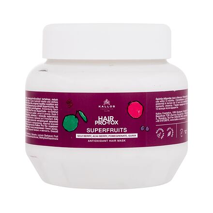 Kallos Cosmetics Hair Pro-Tox Superfruits Antioxidant Hair Mask dámská posilující maska na vlasy 275 ml pro ženy