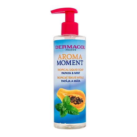 Dermacol Aroma Moment Papaya & Mint Tropical Liquid Soap unisex osvěžující tekuté mýdlo na ruce 250 ml unisex