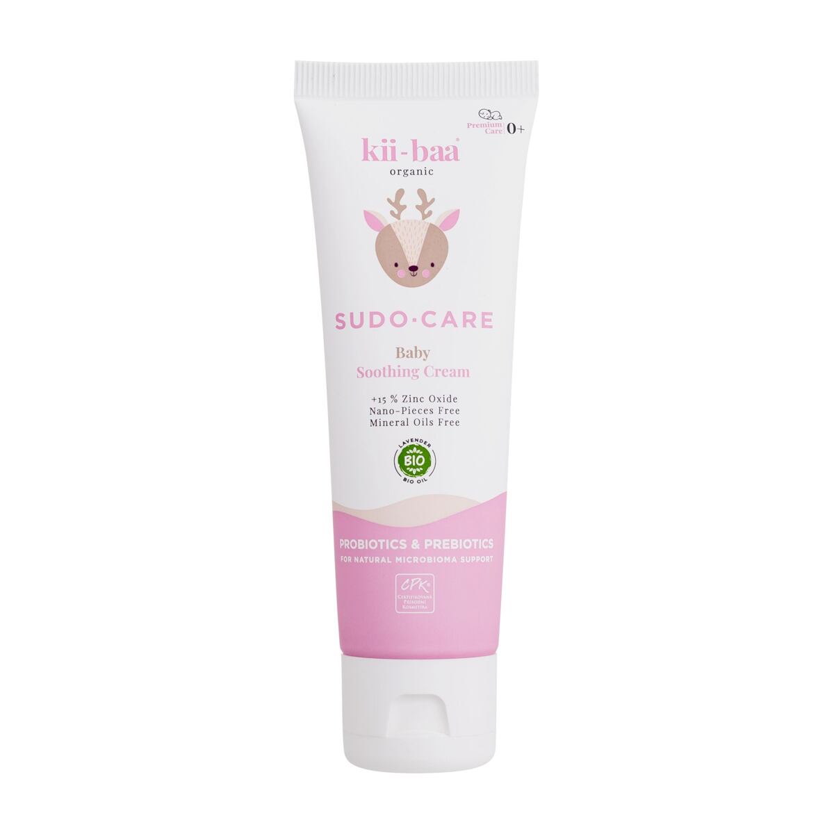 Kii-Baa Organic Baby Sudo-Care Soothing Cream dětský zklidňující krém se zinkem 50 g pro děti