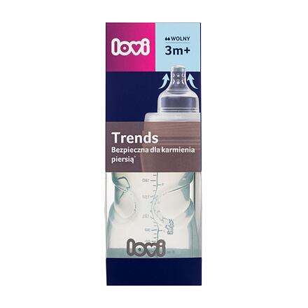 LOVI Trends Bottle 3m+ Green kojenecká lahev 250 ml