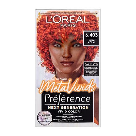 L'Oréal Paris Préférence Meta Vivids dámská semipermanentní barva na vlasy 75 ml odstín oranžová pro ženy