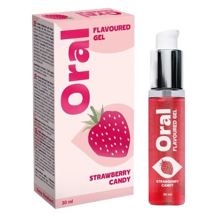 Sexy Elephant Oral Flavoured Gel Strawberry Candy orální lubrikační gel s příchutí jahodových bonbonů 30 ml unisex