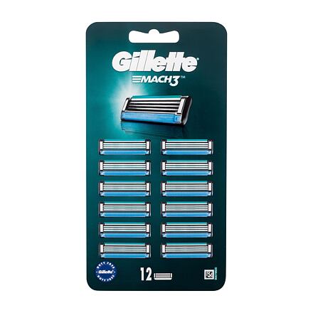 Gillette Mach3 pánský náhradní břit 12 ks pro muže