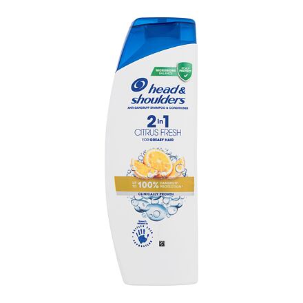 Head & Shoulders Citrus Fresh 2in1 unisex šampon a kondicionér na mastné vlasy a lupy 400 ml unisex