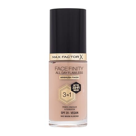 Max Factor Facefinity All Day Flawless SPF20 tekutý make-up s uv ochranou 30 ml odstín n45 warm almond