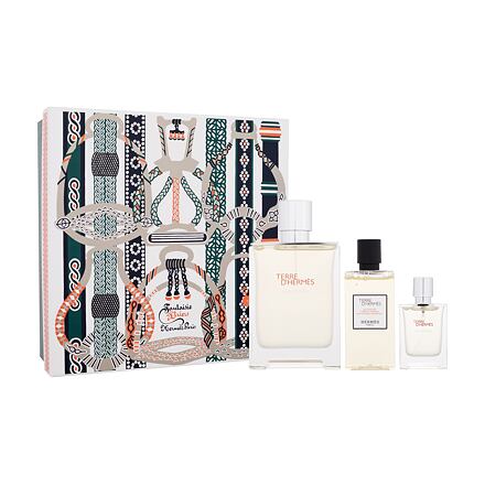 Hermes Terre d´Hermès Eau Givrée pánská dárková sada parfémovaná voda 100 ml + sprchový gel 80 ml + parfémovaná voda 12,5 ml pro muže