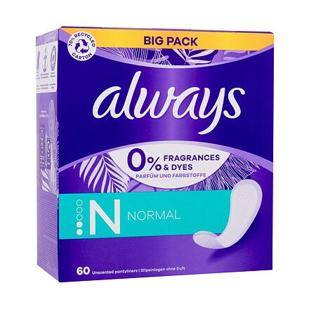 Always Daily Normal intimky bez parfemace 60 ks pro ženy
