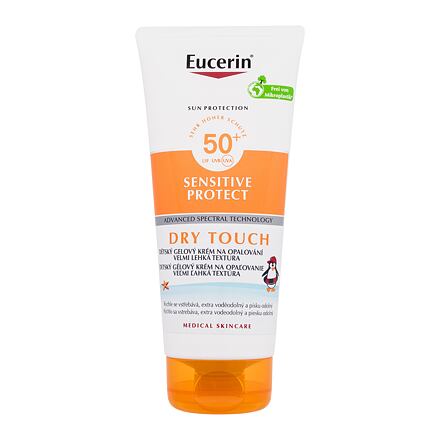 Eucerin Sun Kids Sensitive Protect Dry Touch Gel-Cream SPF50+ dětský lehký gelový krém na opalování pro citlivou pokožku 200 ml