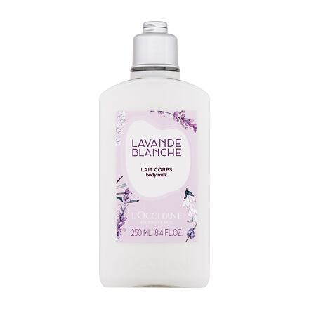 L'Occitane Lavande Blanche dámské jemné tělové mléko s levandulovým olejem 250 ml pro ženy