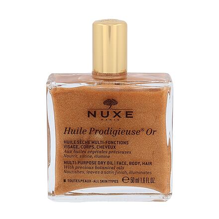 NUXE Huile Prodigieuse Or dámský multifunkční suchý olej se třpytkami na obličej, tělo a vlasy 50 ml pro ženy