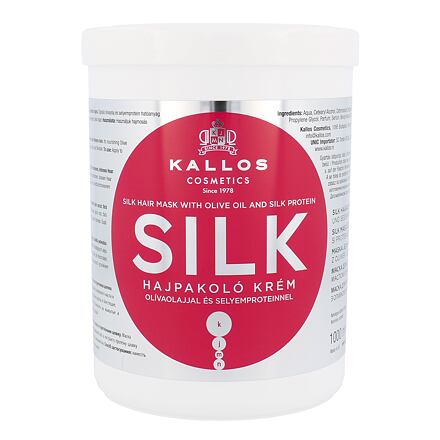 Kallos Cosmetics Silk dámská maska pro suché vlasy 1000 ml pro ženy