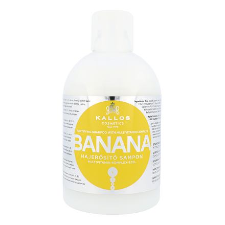 Kallos Cosmetics Banana dámský hydratační šampon pro suché vlasy 1000 ml pro ženy