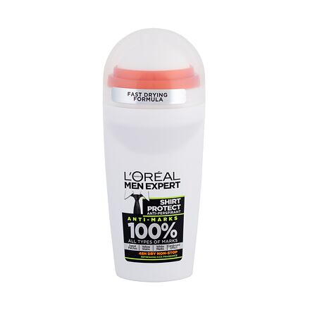 L'Oréal Paris Men Expert Shirt Protect 48H pánský antiperspirant proti skvrnám na oblečení 50 ml pro muže