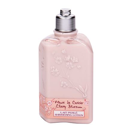 L'Occitane Cherry Blossom dámské třpytivé tělové mléko 250 ml pro ženy