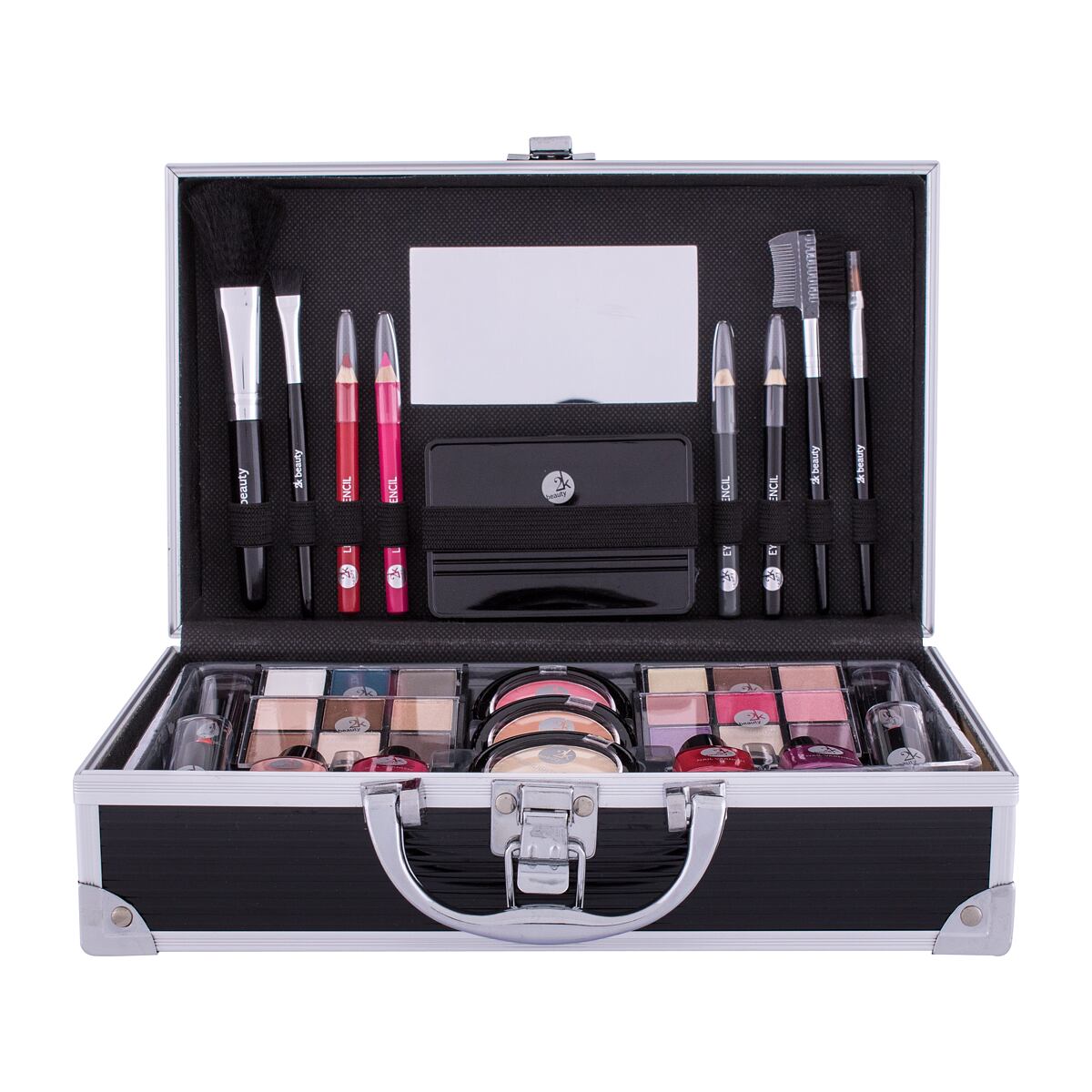 2K Fabulous Beauty Train Case Black dámská dekorativní kazeta 66.9 g