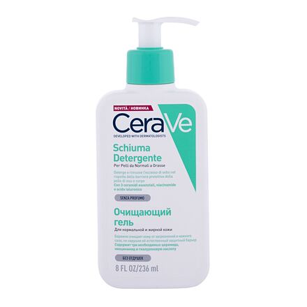CeraVe Facial Cleansers Foaming Cleanser dámský čisticí pěnivý gel pro normální a mastnou pleť 236 ml pro ženy