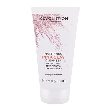 Revolution Skincare Pink Clay Mattifying dámská čisticí pěna pro mastnou pleť 150 ml pro ženy